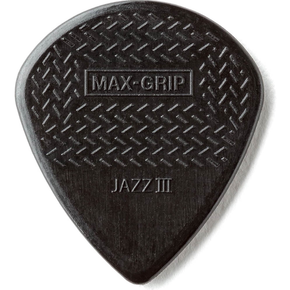 Dunlop  471P3S Jazz III Max-Grip Guitar Picks, 6 Pack Black