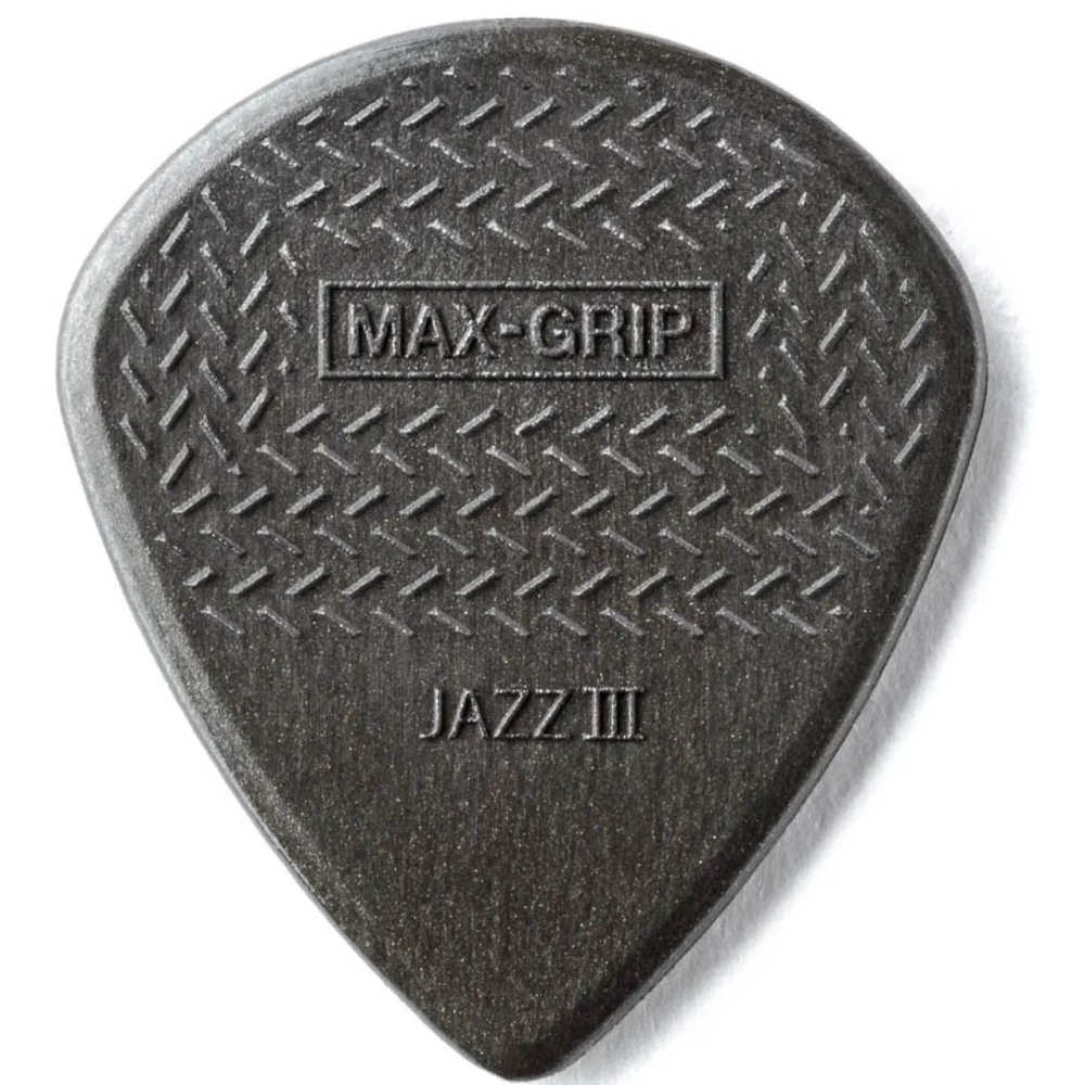 Dunlop  471R3C Nylon Max-Grip Jazz III Gray Carbon Fiber
