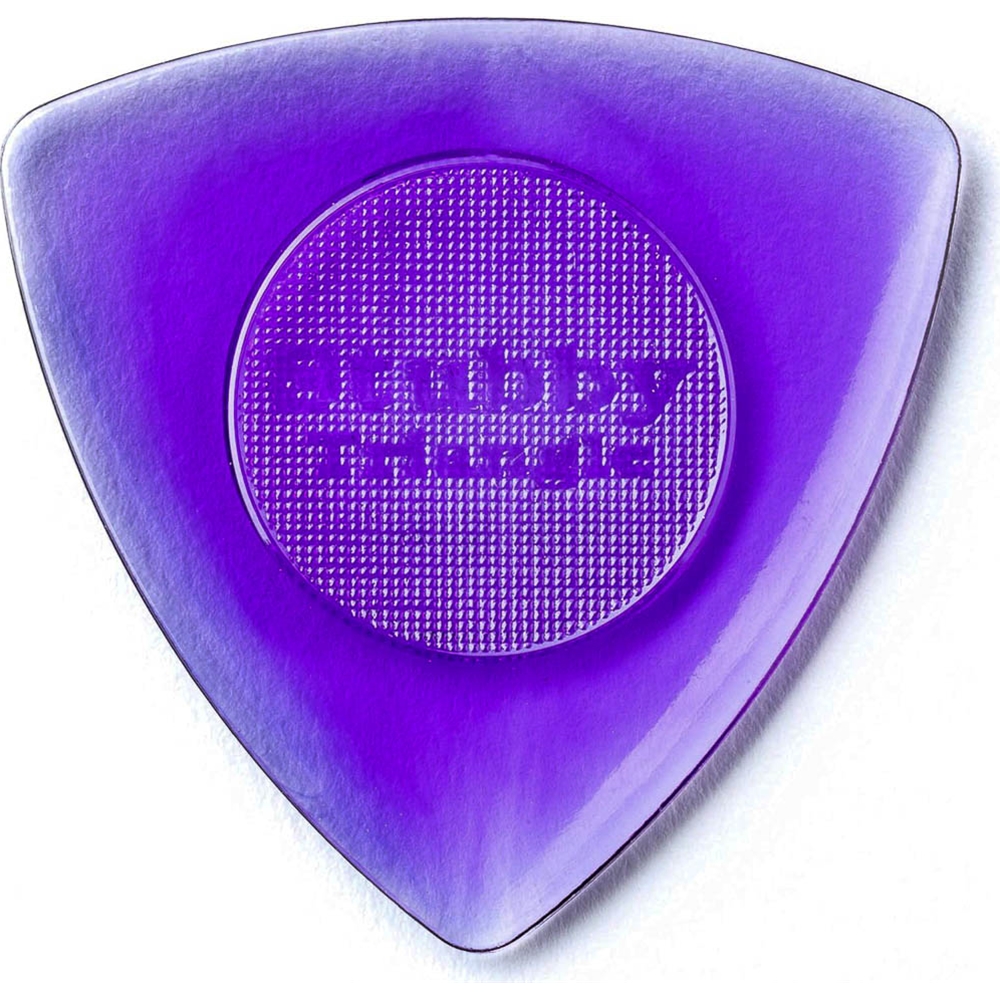 Dunlop  473P20 Stubby Triangle Pick 6 Pack 2.0 Purple