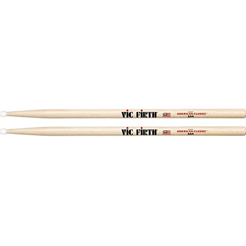 Vic-Firth 5AN Drum Sticks, 5A Nylon Tip