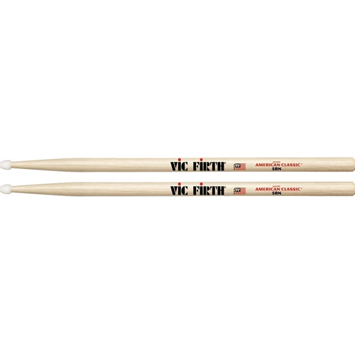 Vic-Firth 5BN Drum Sticks, 5B Nylon Tip