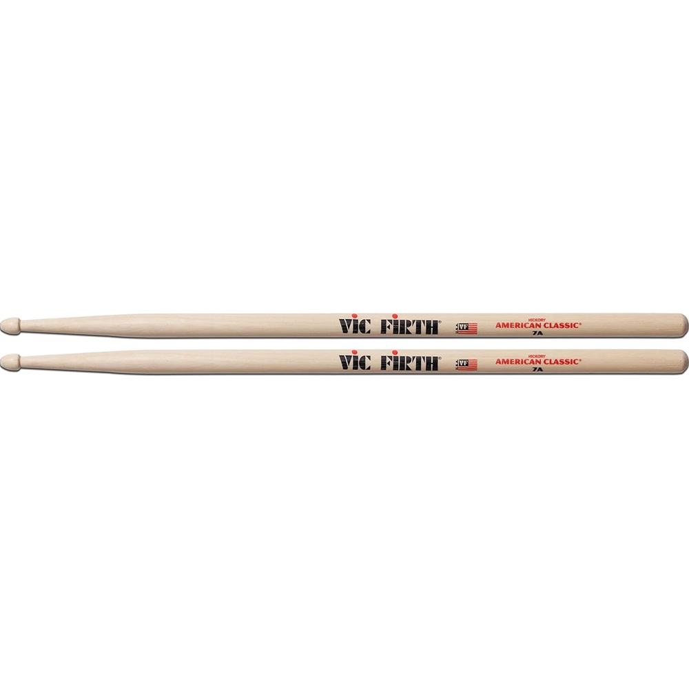 Vic-Firth 7AW Drum Sticks, 7A Wood Tip