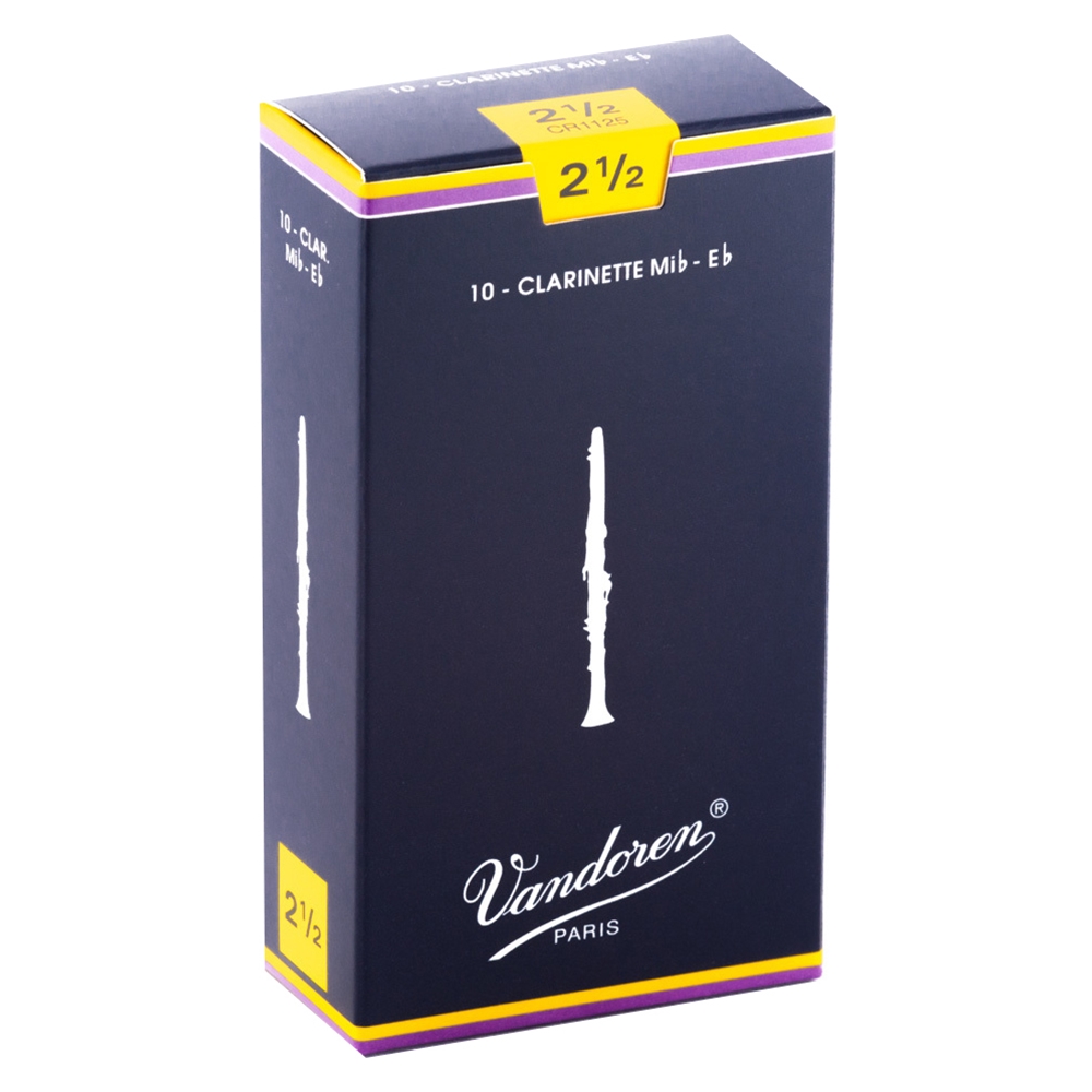 Vandoren CR1025 Traditional Clarinet Reed 2.5 (Box/10)