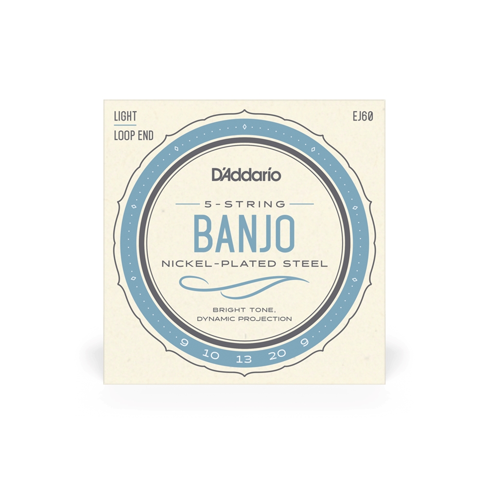 D'Addario EJ60 String, Ball Banjo 5 String Light