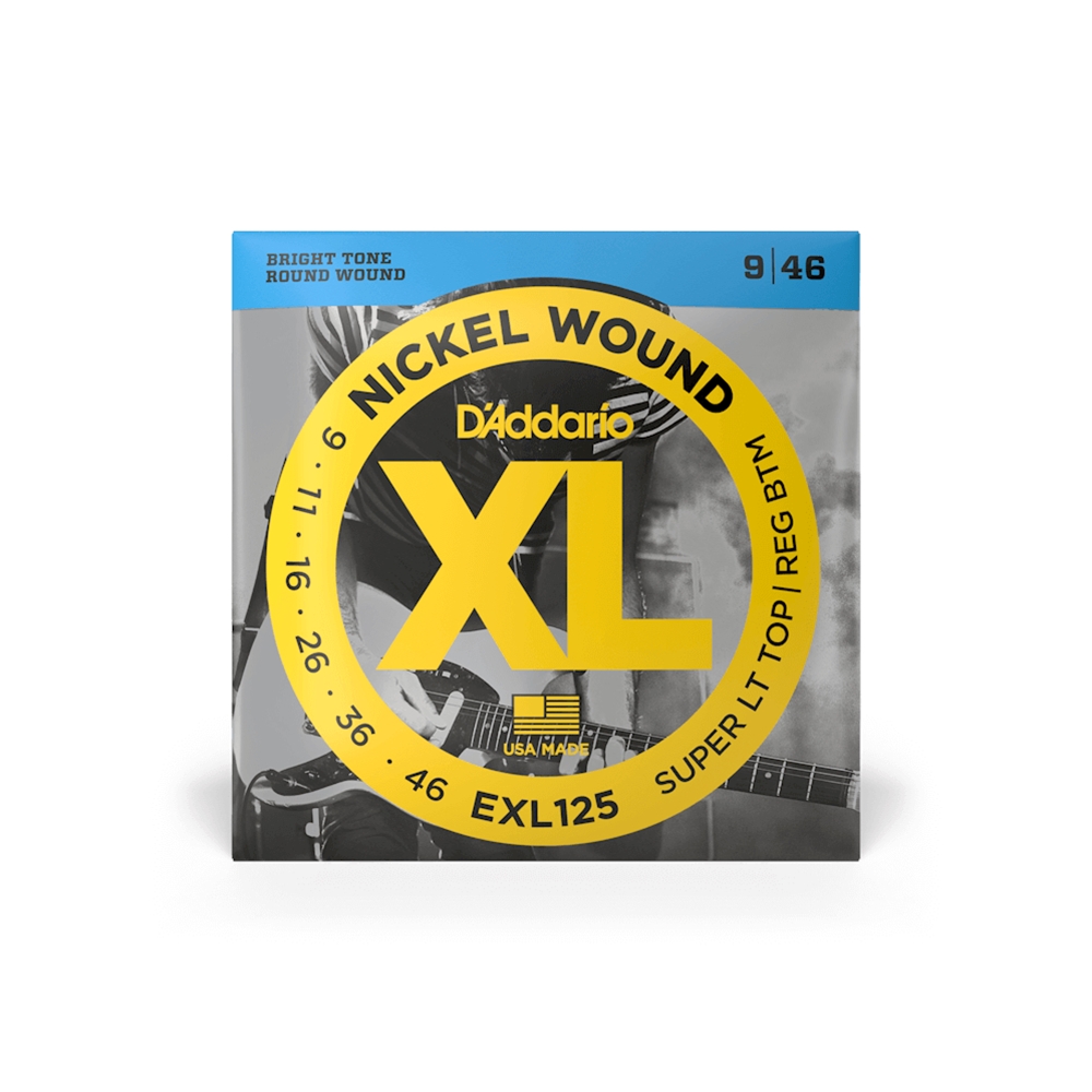 D'Addario EXL125 String, ElectricGuitar XL SuperTop/Reg Bottom