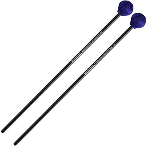 Innovative Percussion F2 Marimba Mallets, Hard, Purple Yarn, IP Fundamental Series