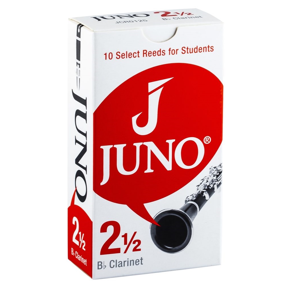 Juno JCR0125 Bb Clarinet, Box of 10 Reeds, 2.5