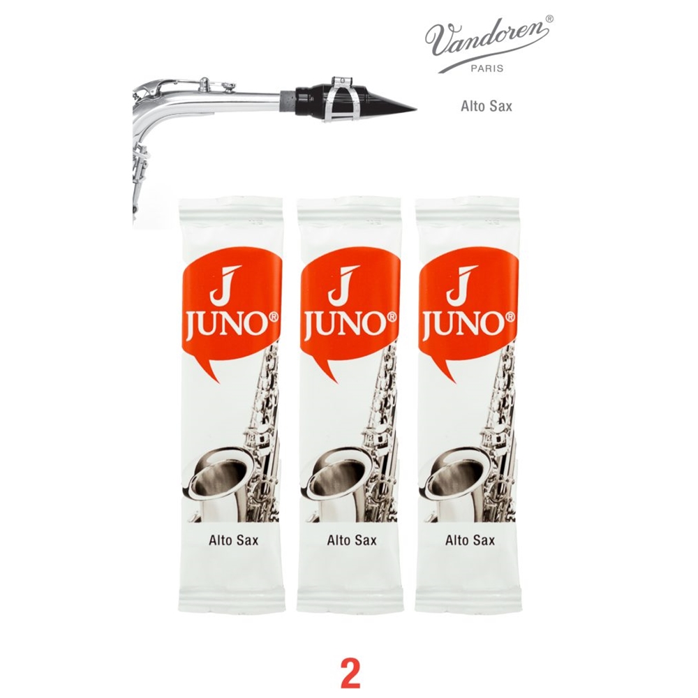 Juno JSR612/3 Alto Sax, 3 Reed Card, 2