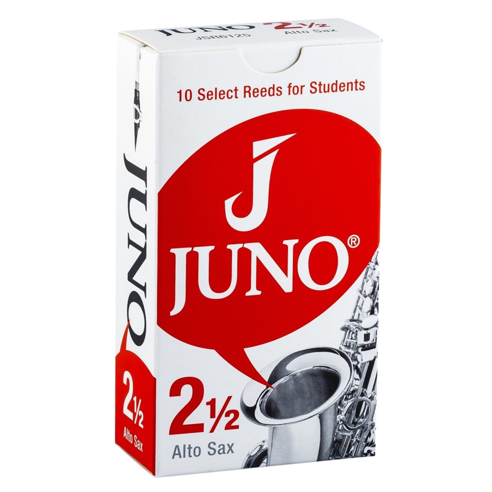 Juno JSR6125 Alto Sax, Box of 10 Reeds, 2.5