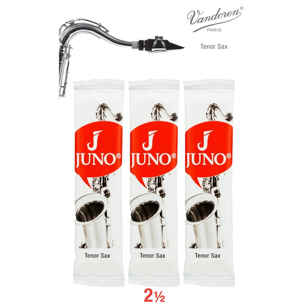 Juno JSR7125/3 Tenor Sax, 3 Reed Card, 2.5