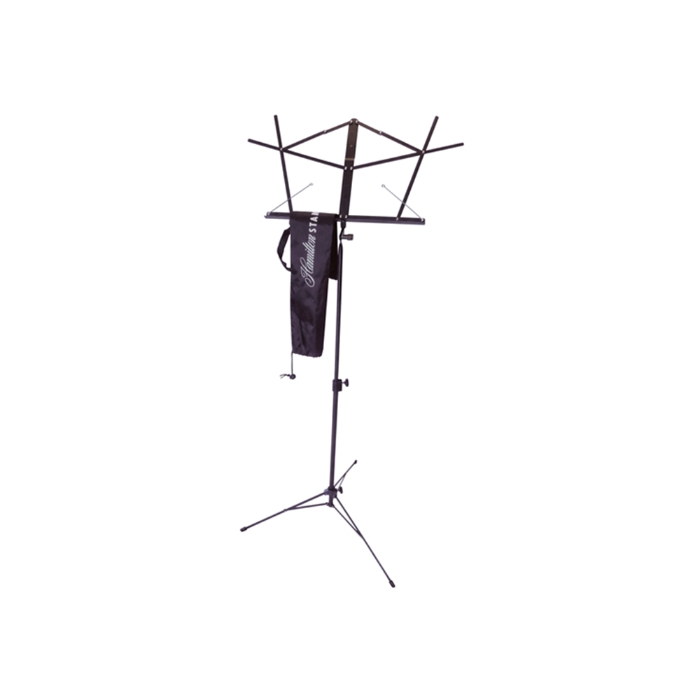 Hamilton Stands KB900B 2-Piece Collapsible Music Stand w/Bag, Black