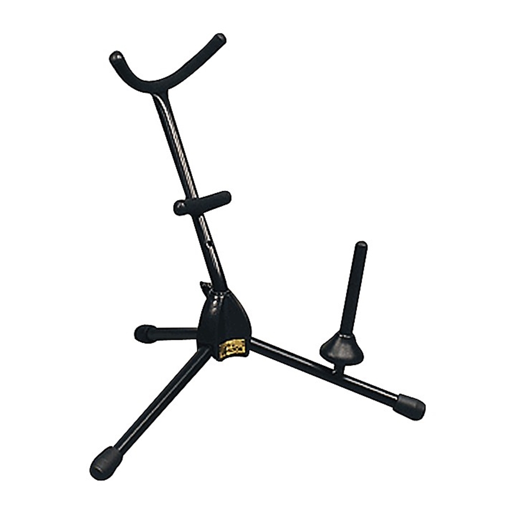Hamilton Stands KB960 Alto/Tenor Saxophone Stand w/ ClarinetPeg, Black