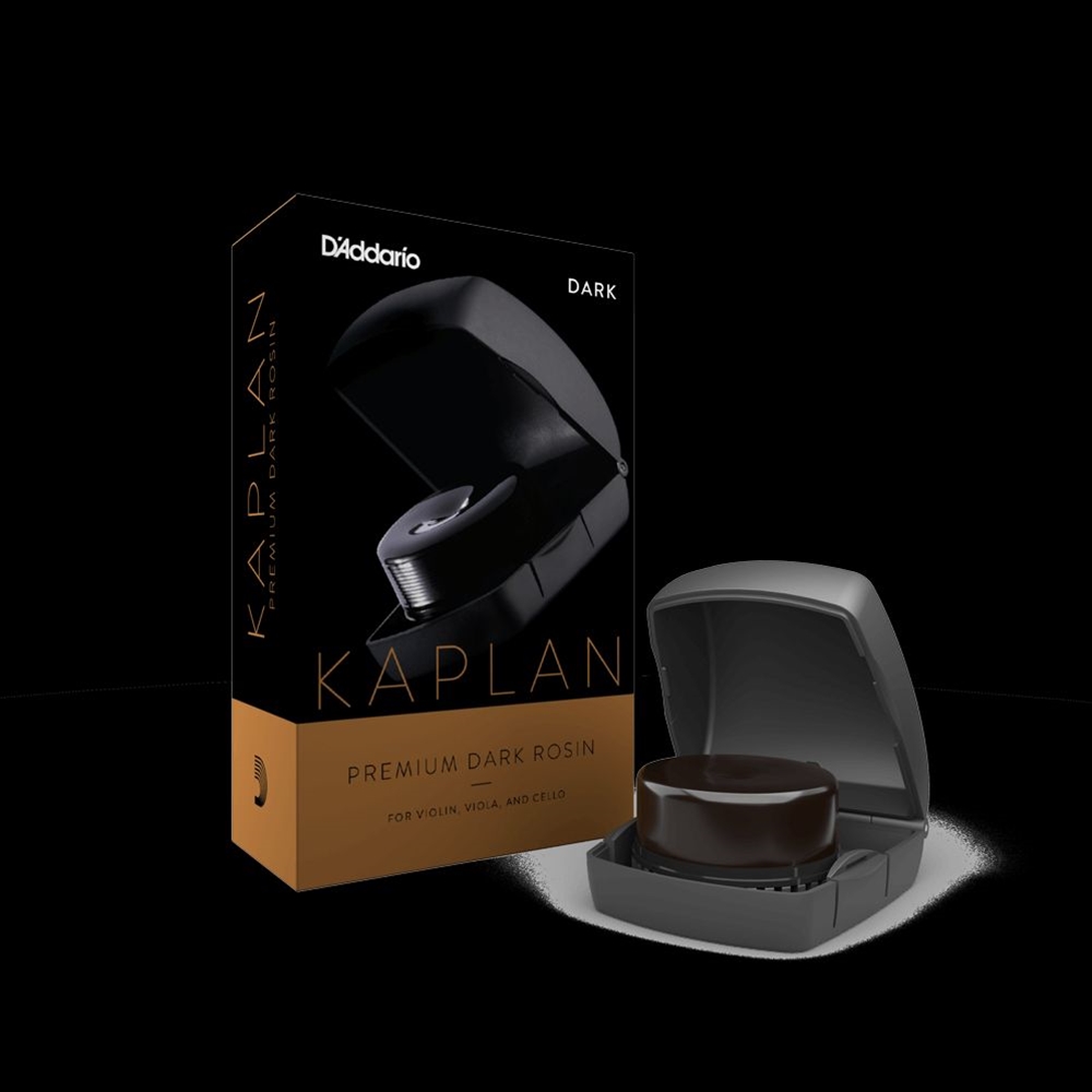 Kaplan KRDD Premium Violin/ Viola/ Cello Rosin w/Case, Dark