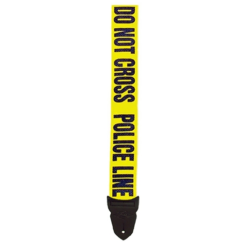 LM Products PS4PL 2" GUITAR STRAP POLICE LINE