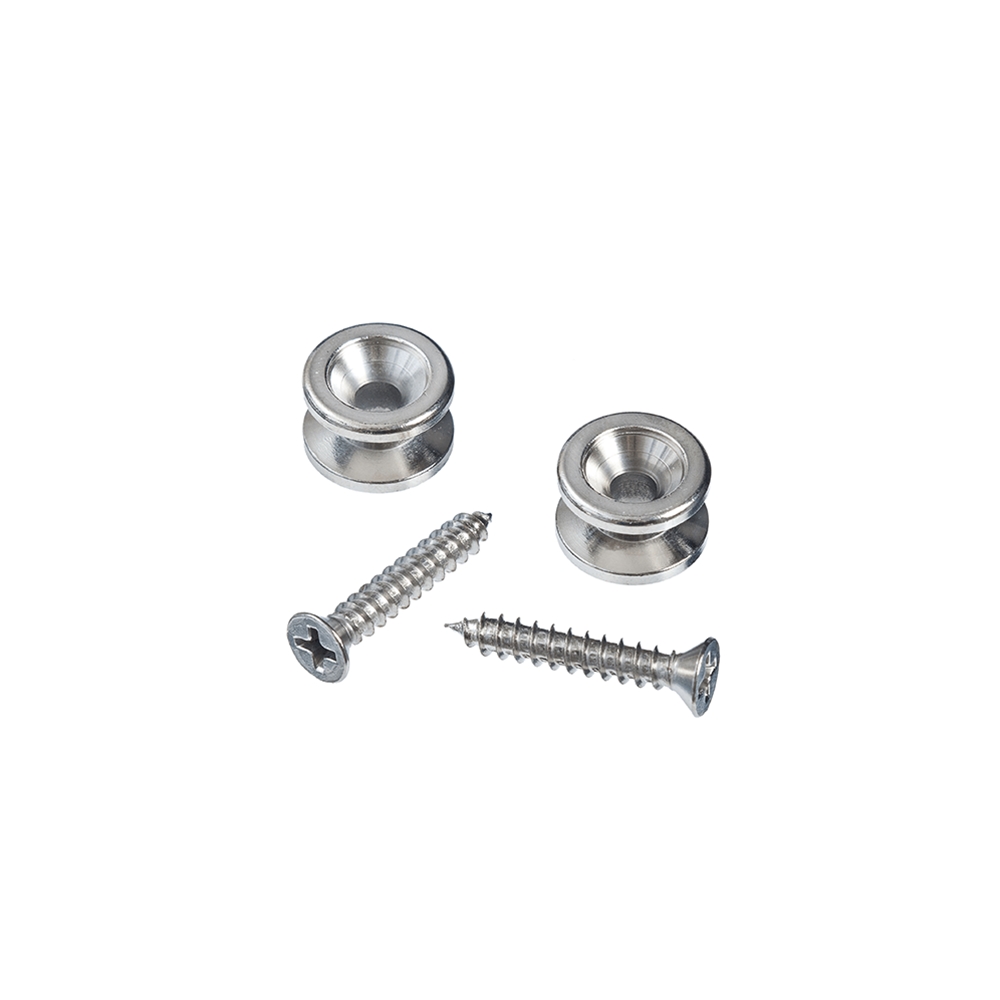 Planet Waves PWEP202 Solid Brass End Pins - Chrome (Pair)