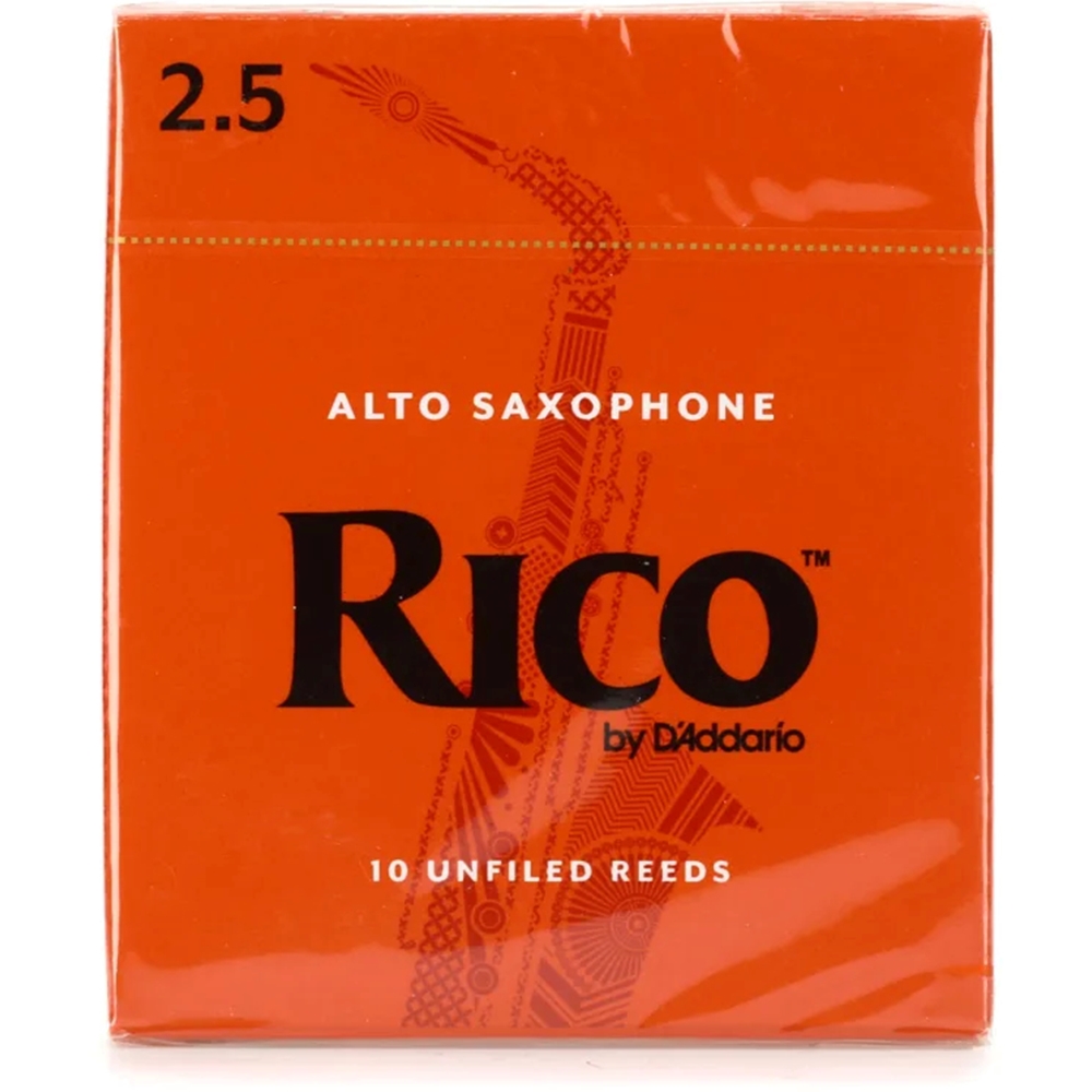 Rico RJA1025 Reed, 10/Bx Alto Saxophone 2.5