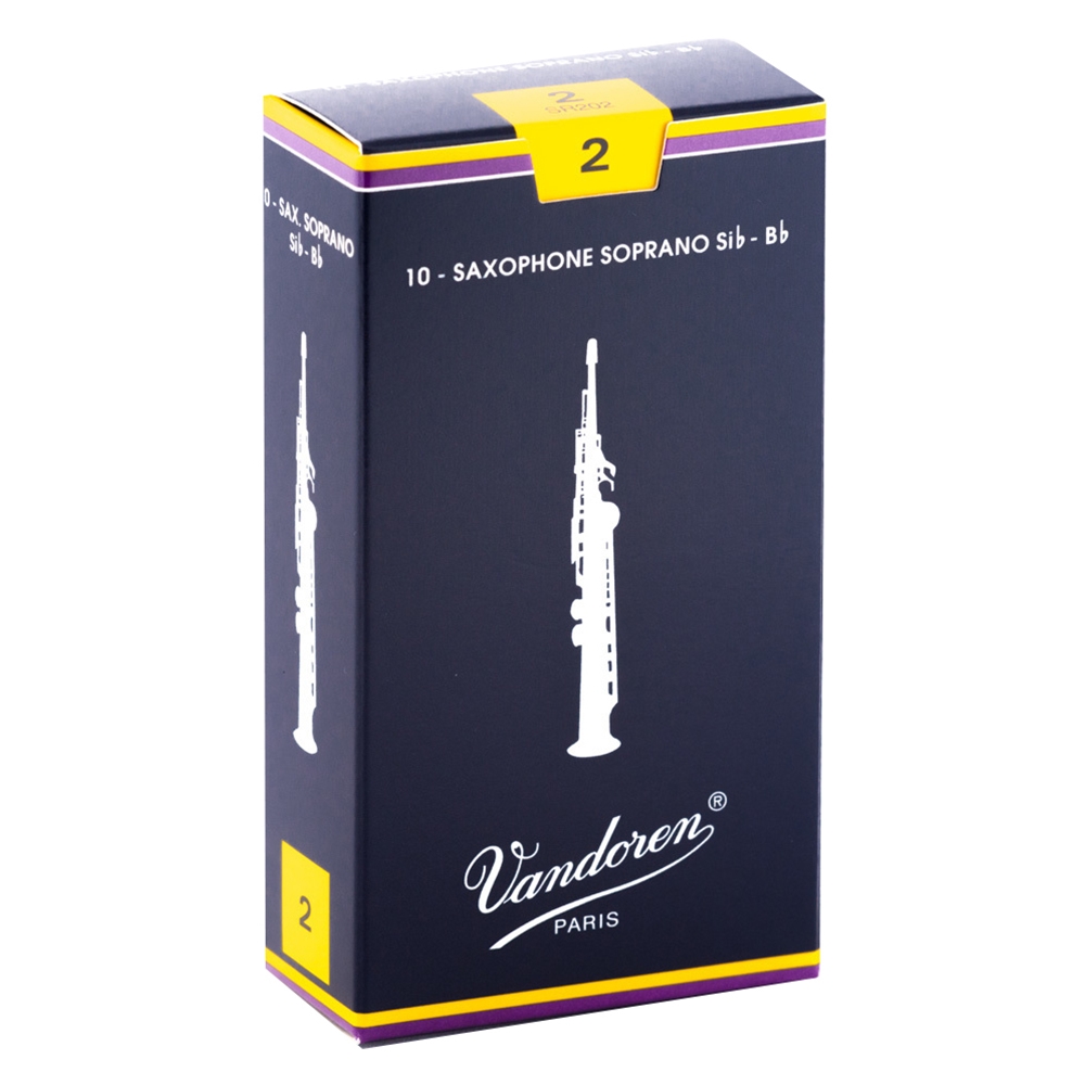 Vandoren SR202 Traditional Soprano Saxophone Reed 2 (Box/10)