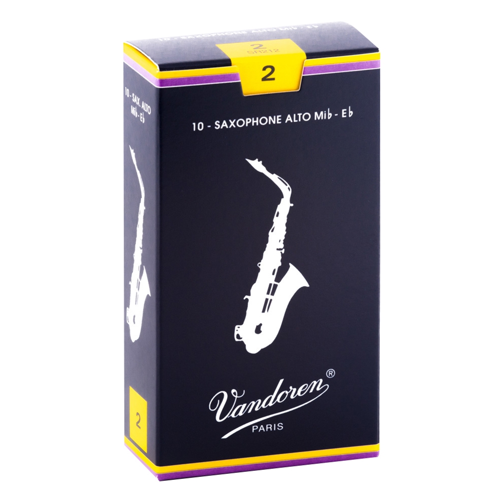 Vandoren SR212 Traditional Alto Saxophone Reed 2 (Box/10)