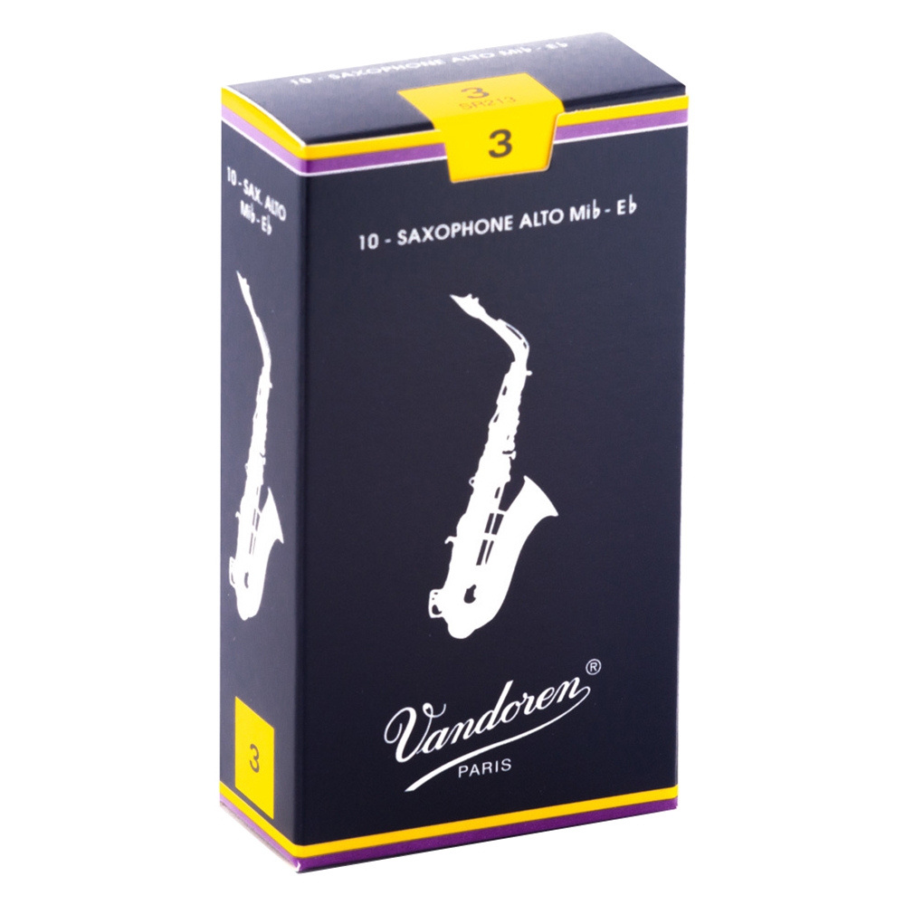 Vandoren SR213 Traditional Alto Saxophone Reed 3 (Box/10)