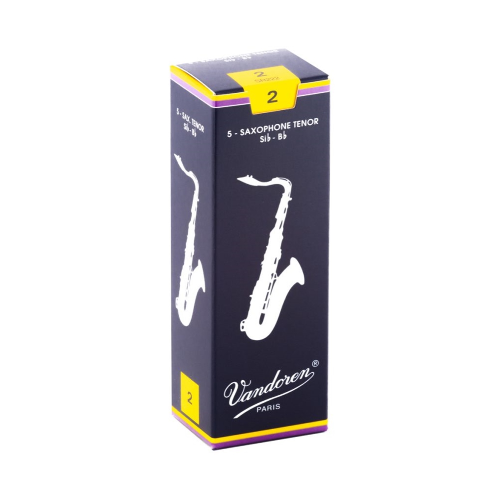 Vandoren SR222 Traditional Tenor Saxophone Reed 2 (Box/5)