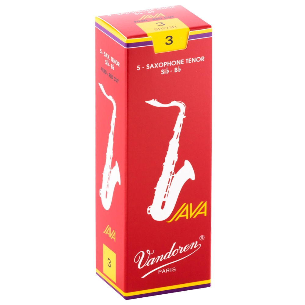 Vandoren SR273R Java Red Tenor Saxophone Reed 3 (Box/5)