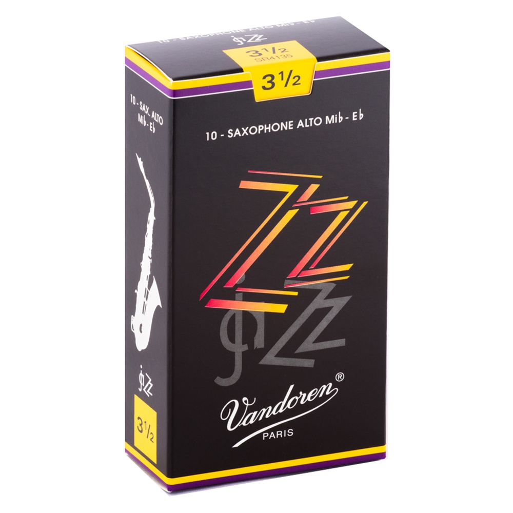 Vandoren SR4135 Zz Alto Saxophone Reed 3.5 (Box/10)