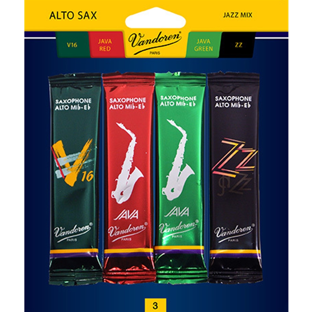 Vandoren SRMIXA3 Alto Saxophone Reed Sampler 3