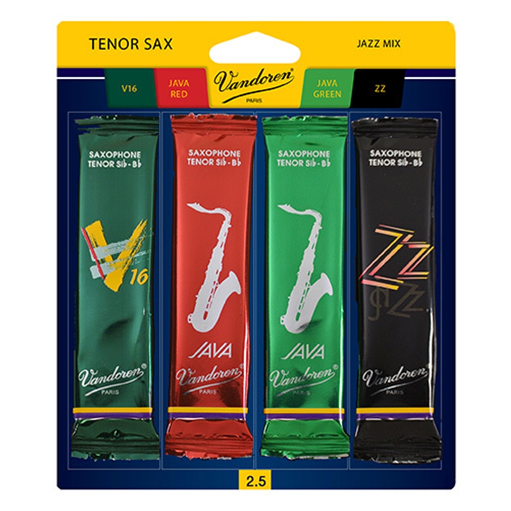 Vandoren SRMIXT25 Tenor Saxophone Reed Sampler 2.5