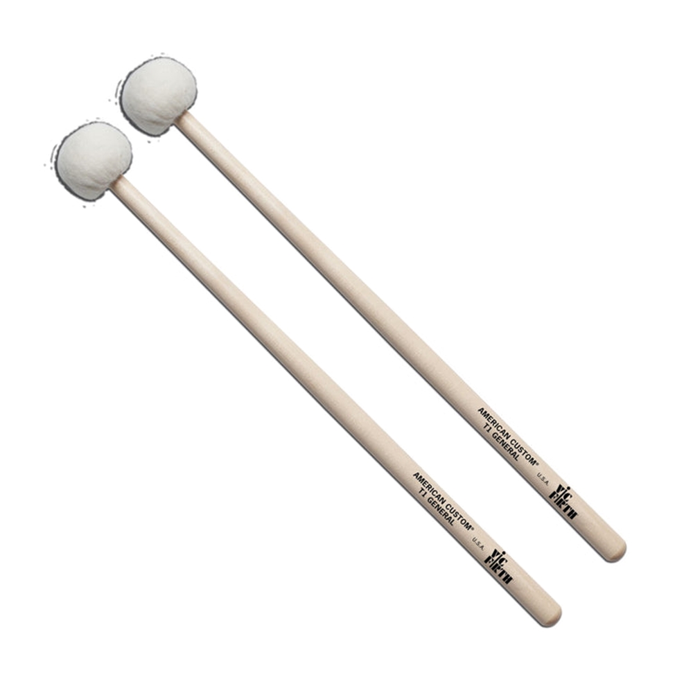 Vic-Firth T1 Timpani Mallets, General, Medium Hard