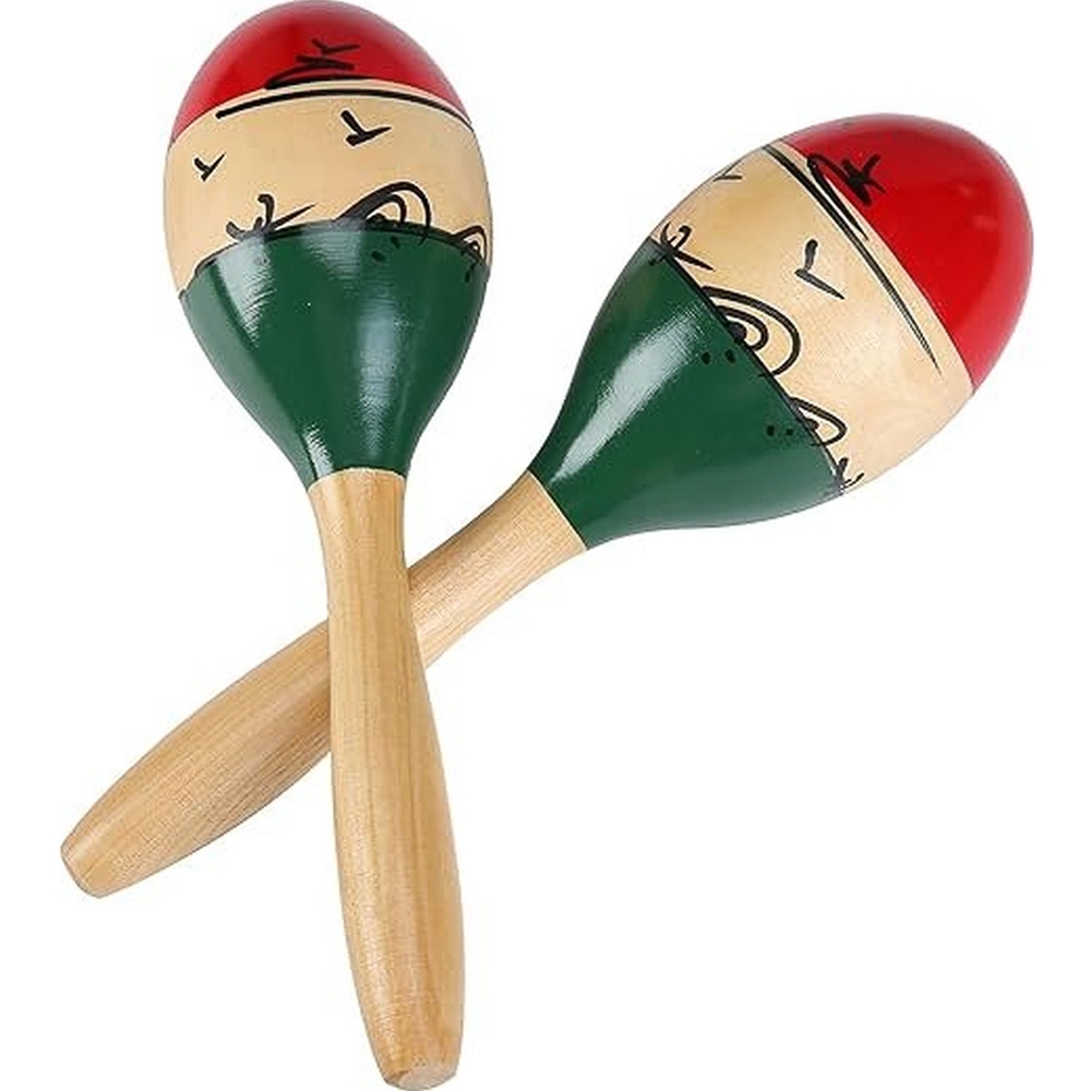 Westco MA7902 Maracas, Tri-Color, Medium