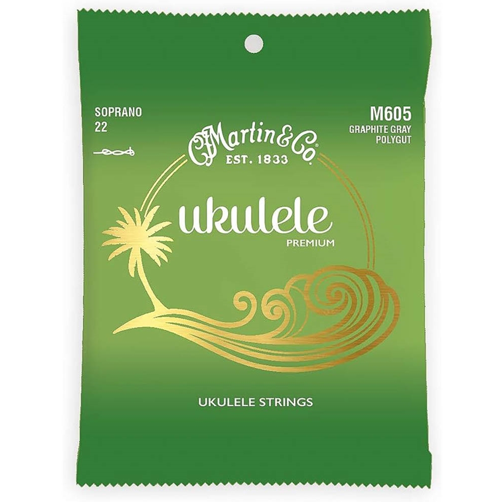 Martin M605 Premium Ukulele String Set, Polygut, Soprano