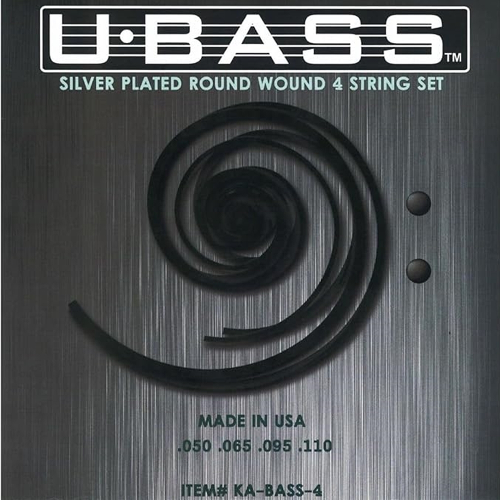 Kala KA-BASS-4 Silver-Plated Nylon Core Round Wound U•BASS® 4-String Set