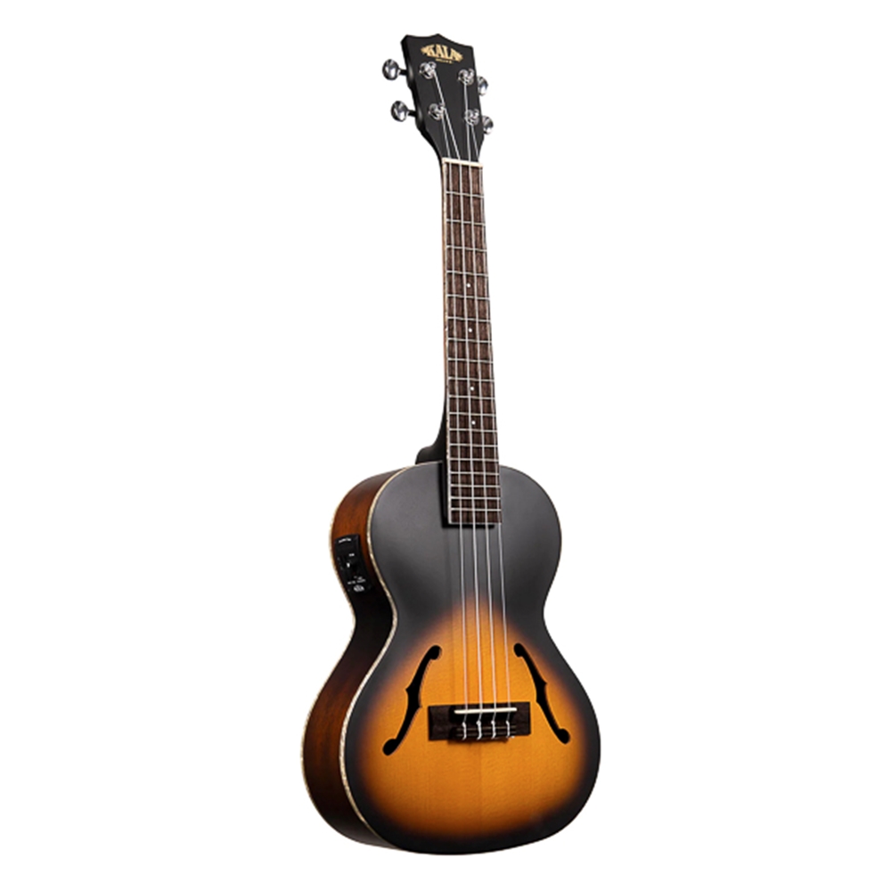Kala KA-JTE/2TS Spruce/ Mahogany Tenor Archtop Sunburst Ukulele w/EQ