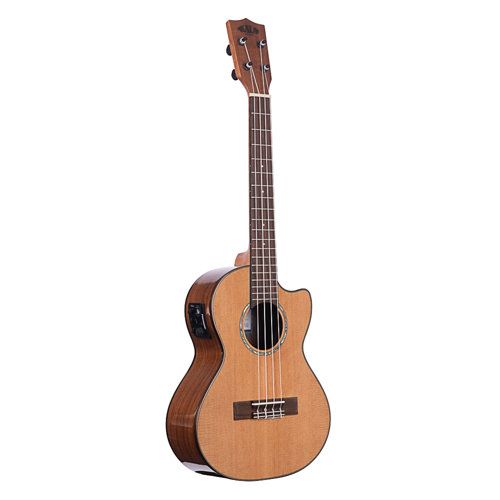 Kala KA-SCAC-T-CE Solid Cedar Top Acacia Tenor Ukulele Cutaway w/EQ