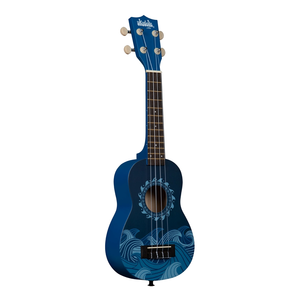 Kala UK-DEEPBLUE Ukadelic Deep Blue Soprano Ukulele w/ Tote Bag