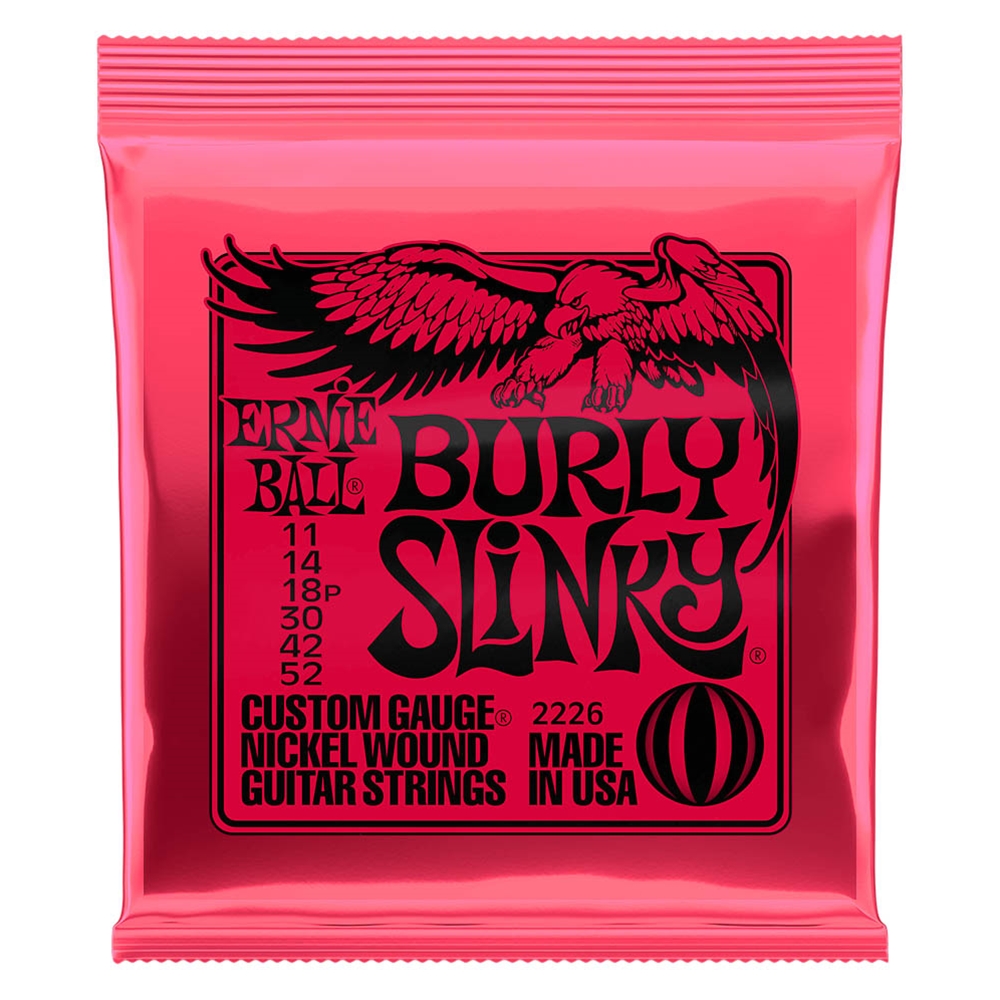 Ernie Ball 2226 Burly Slinky Nickel Wound Electric Guitar Strings 11-52