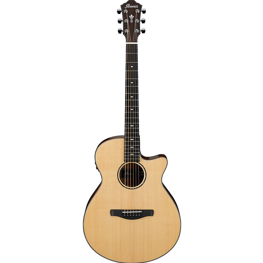 Ibanez AEG200LGS AEG Slim Body Acoustic Electric Guitar, Natural Low Gloss