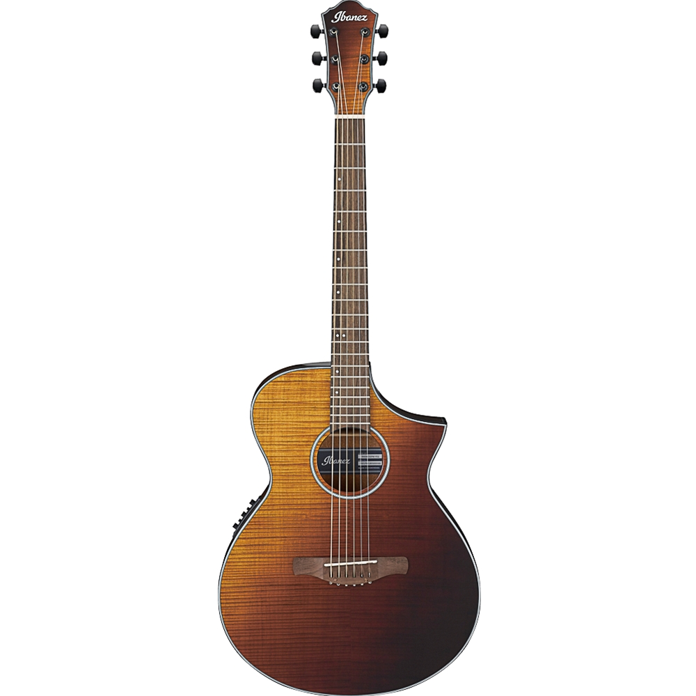 Ibanez AEWC32FMASF Acoustic Electric Guitar, Amber Sunset Fade Gloss