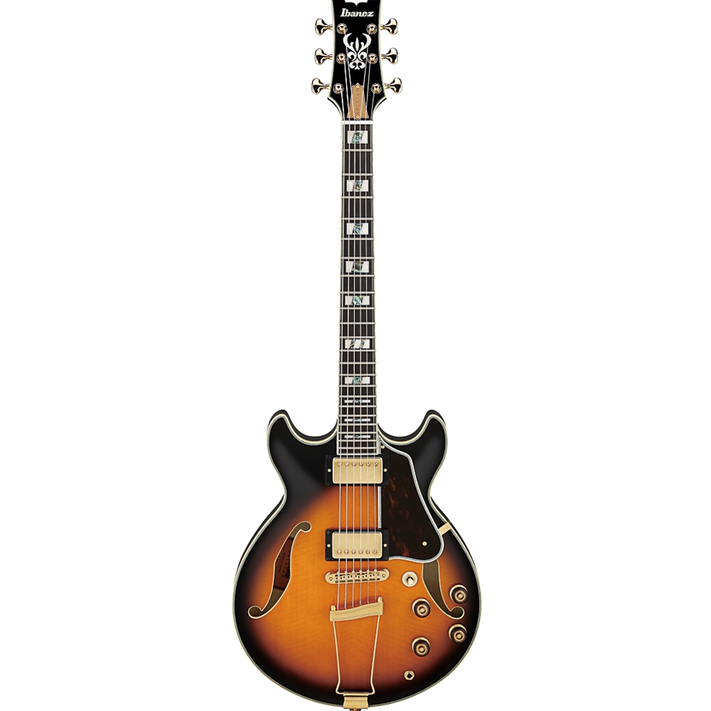 Ibanez AM2000HBS Artstar Semi Hollow Body Guitar  w/Case, Brown Sunburst