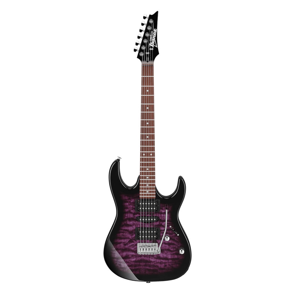 Ibanez GRX70QATVT GRX Electric Guitar, Transparent Violet Burst