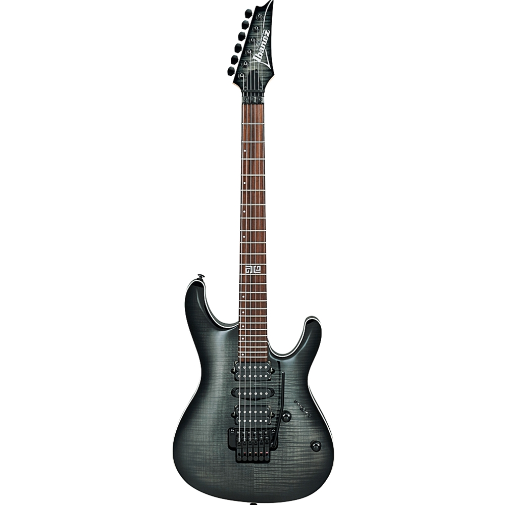 Ibanez KIKO10BPTGB Kiko Loureiro Signature Electric Guitar w/Bag, Transparent Gray Burst