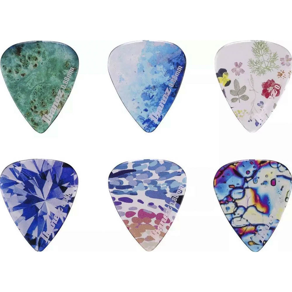 Ibanez PCP14MHC1 Kaleido Picks, Copolyester, Medium-Heavy (0.88mm), x 6 pcs