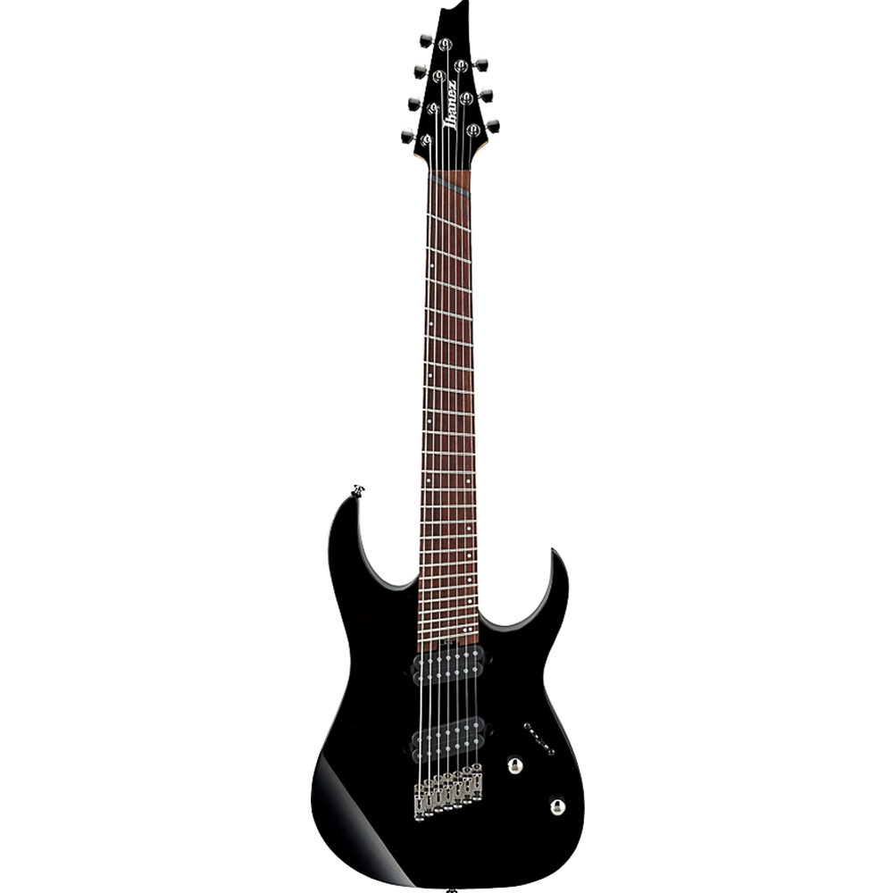 Ibanez RGMS7BK RG Multi Scale 7-String Electric Guitar - Black