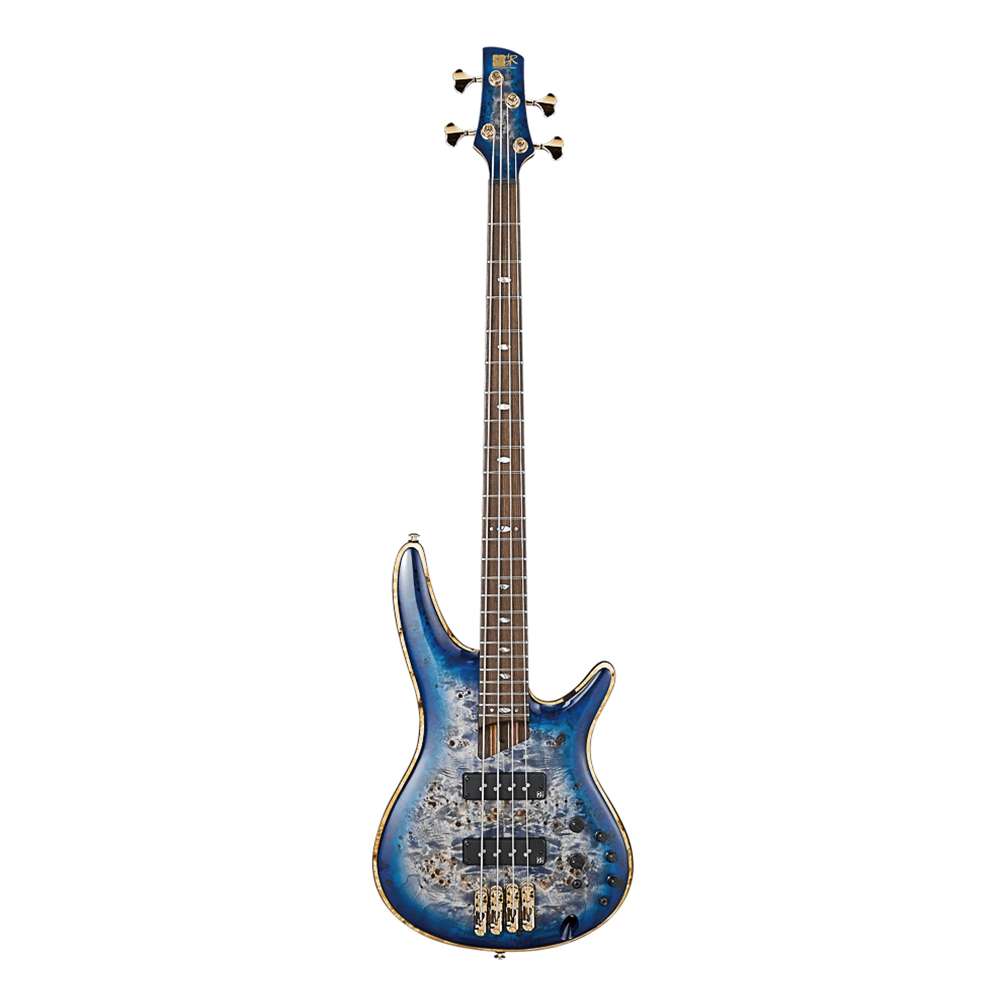Ibanez SR2600CBB SR Premium 4-String Electric Bass w/Bag, Cerulean Blue Burst