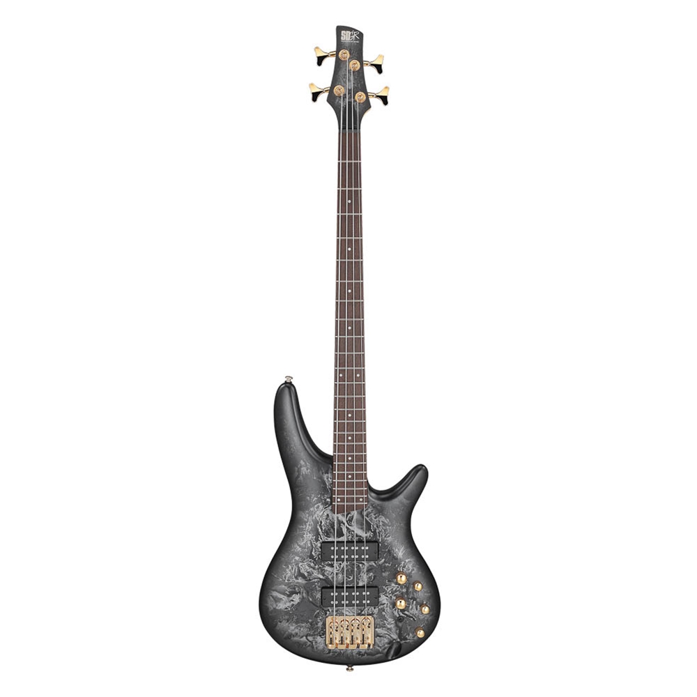 Ibanez SR300EDXBZM Standard 4 String Electric Bass, Black Ice Frozen Matte