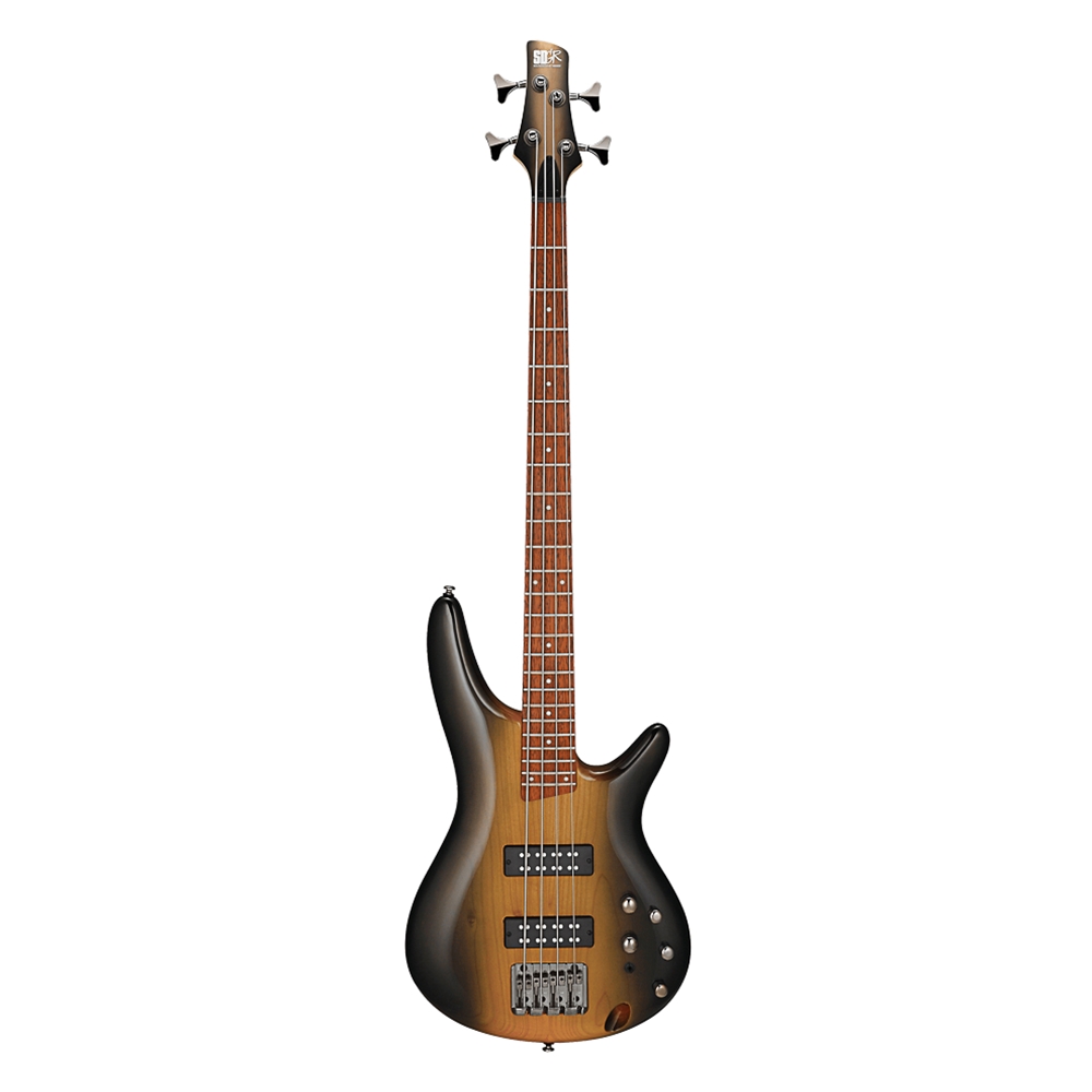 Ibanez SR370ESBG SR Standard 4-String Electric Bass Guitar, Surreal Black Dual Fade Gloss