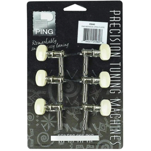 Ping P2640 6-String Guitar Machine Head, White - Open