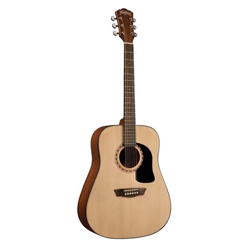 Washburn AD5K-A-U Dreadnought Acoustic Guitar w/ Hardshell Case, Natural