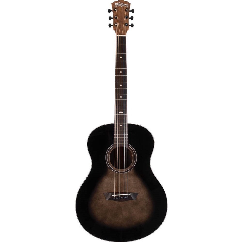 Washburn BTS9CH-D-U Bella Tono Studio Acoustic Guitar, Charcoal Burst Gloss