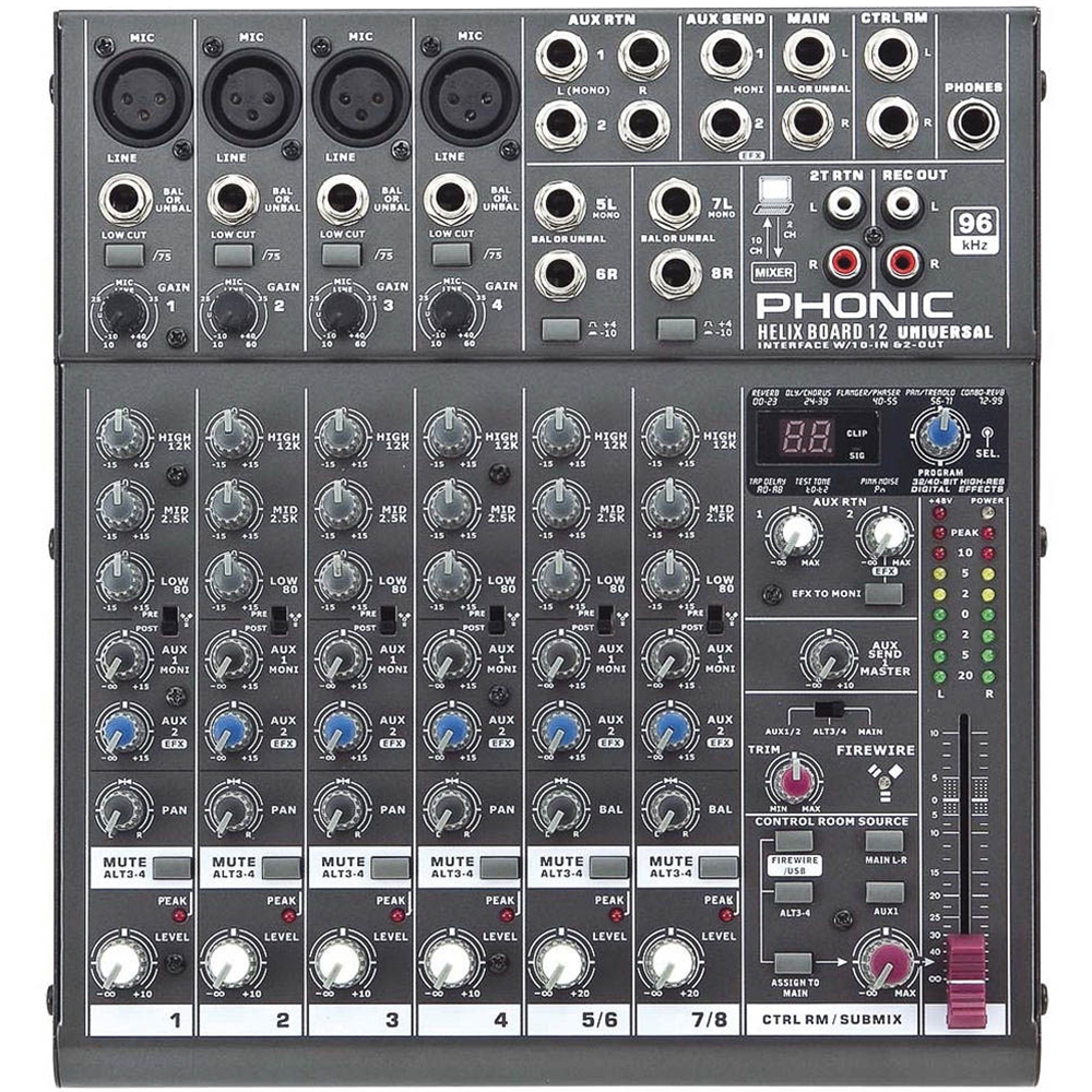 HELIXBOARD Phonic Helix Board 12 Universal Mixer- $280 MARKDOWN!